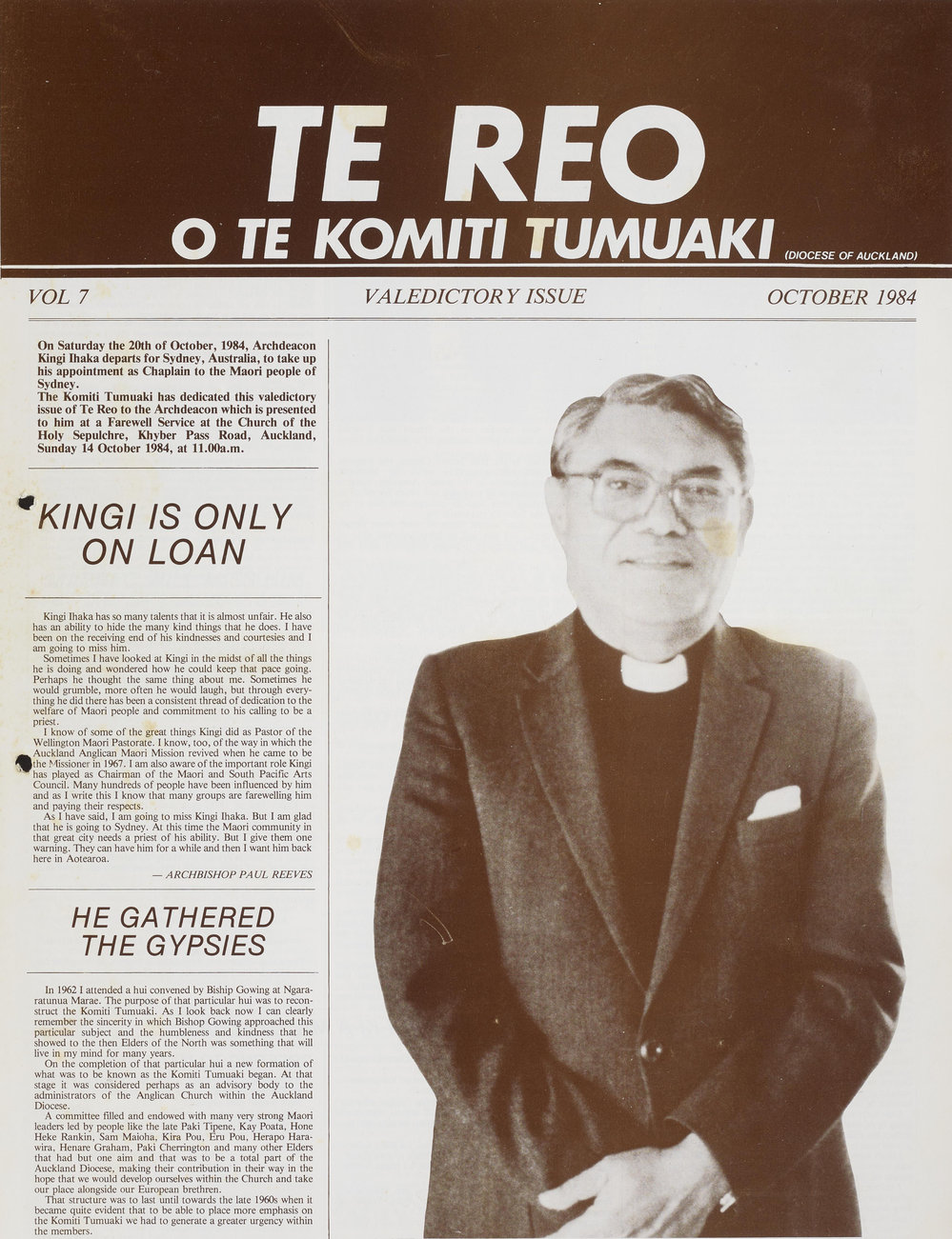Te Reo o te Komiki Tumuaki: October 1984