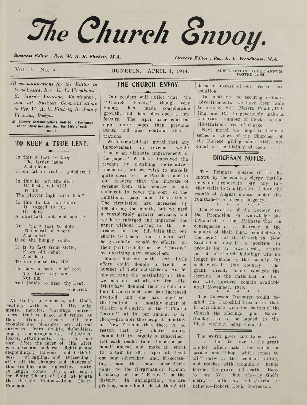 The Church Envoy April 1914