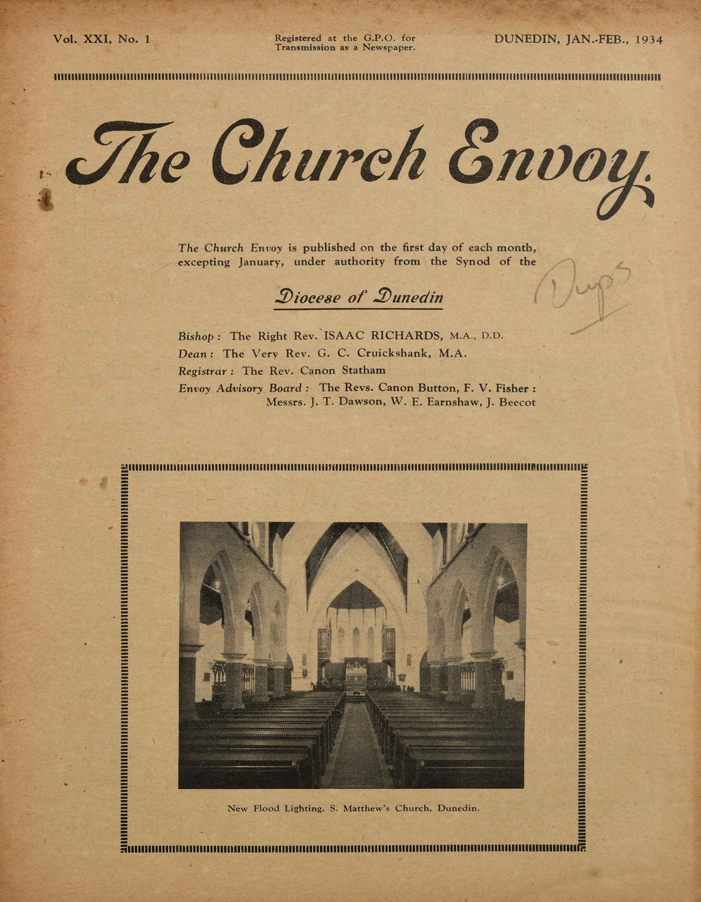 The Church Envoy January - February 1934