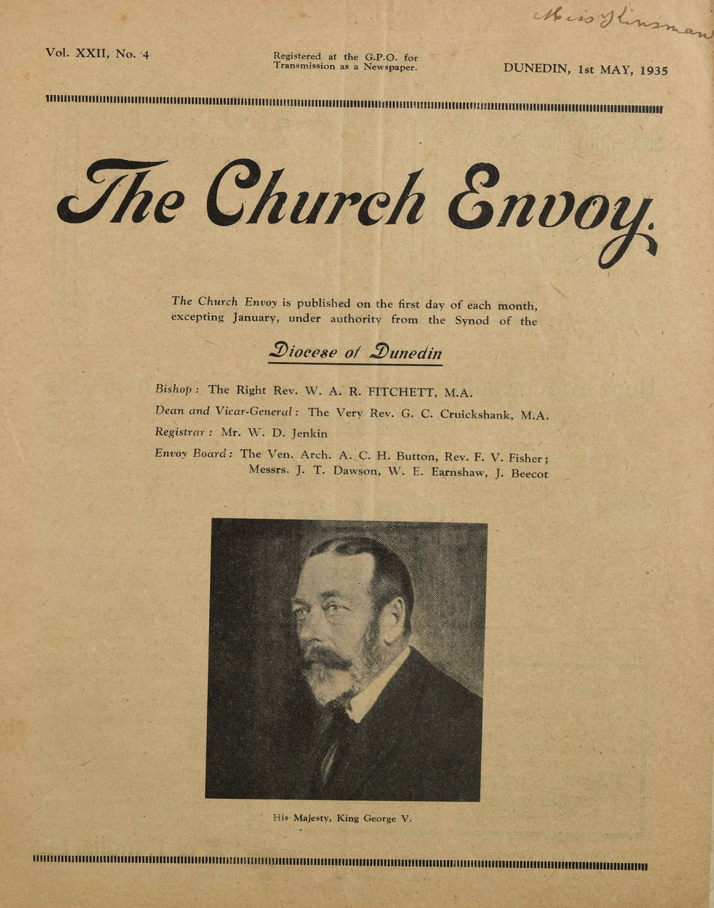 The Church Envoy May 1935