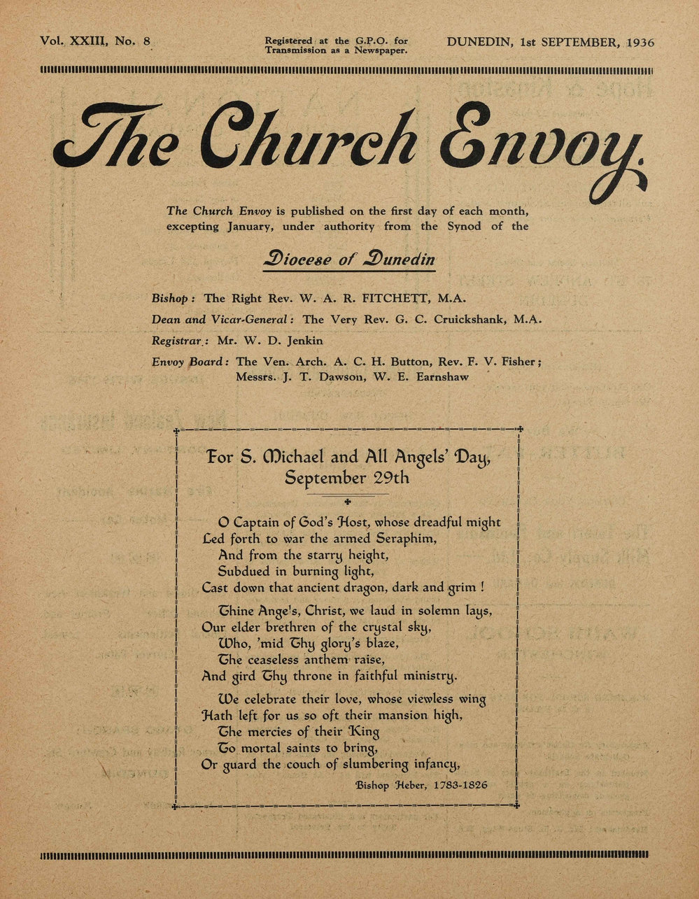The Church Envoy September 1936