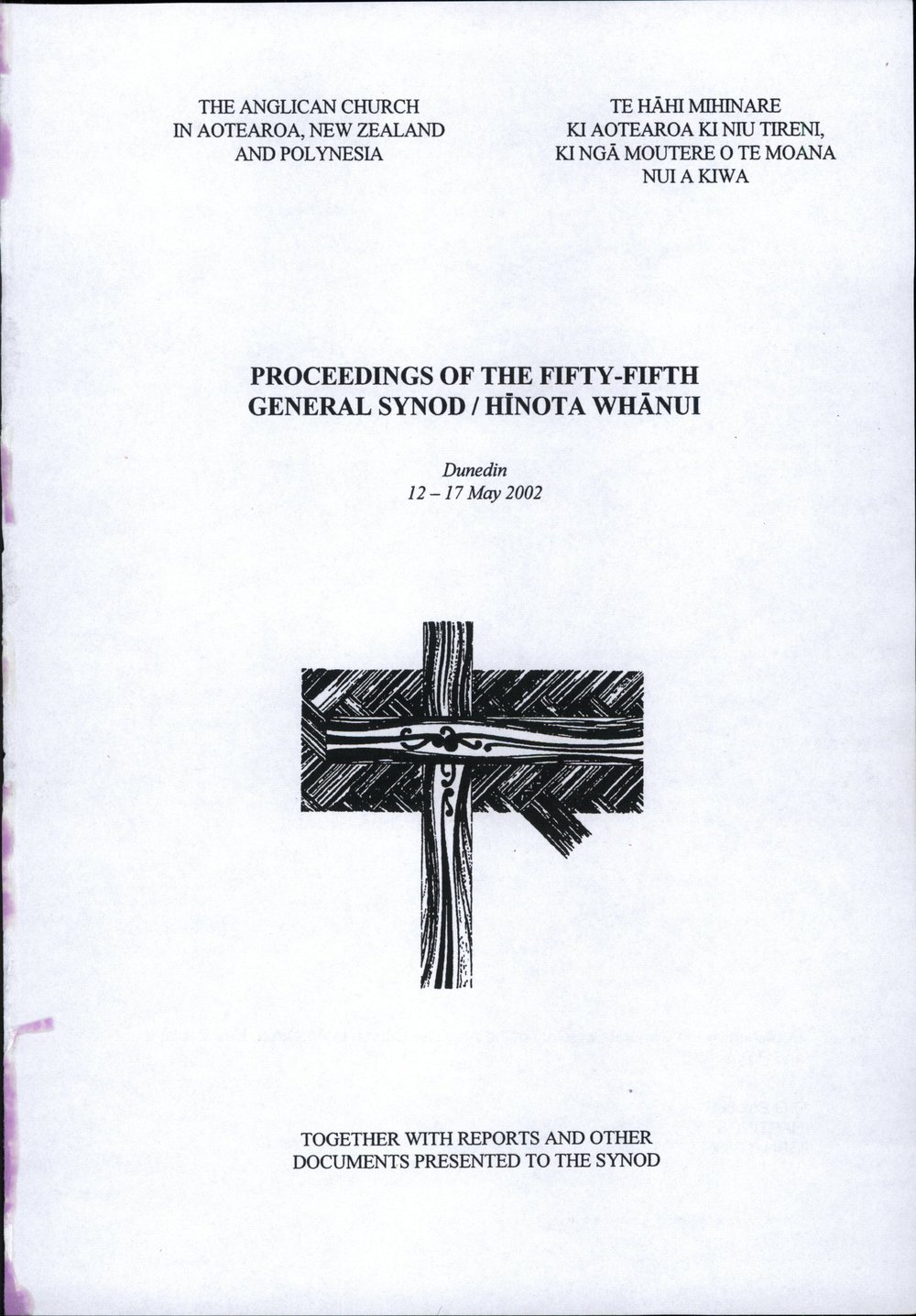 Proceedings of the General Synod: 55th General Synod, 2002