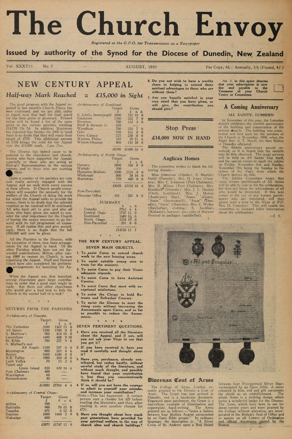 The Church Envoy August 1950