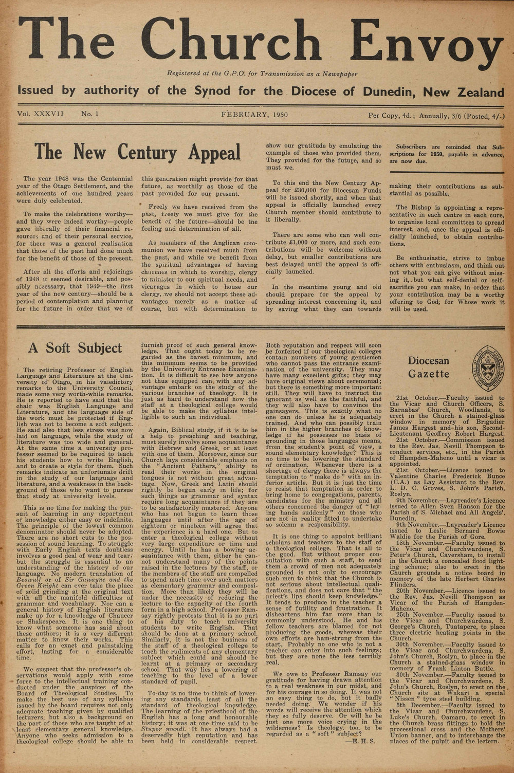 The Church Envoy February 1950