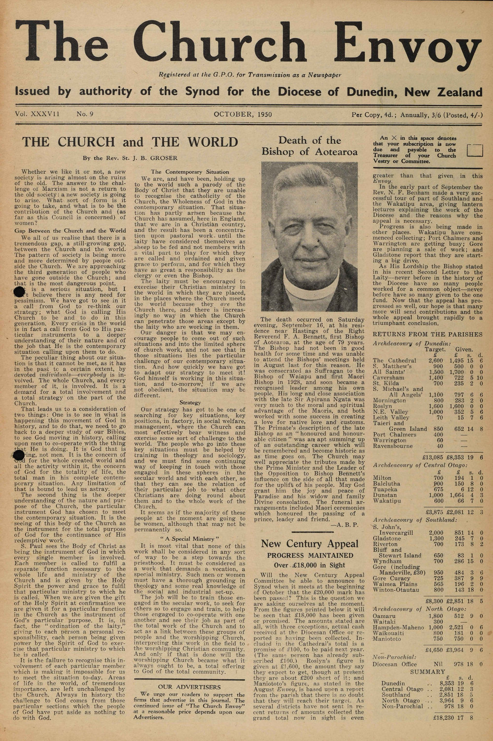 The Church Envoy October 1950