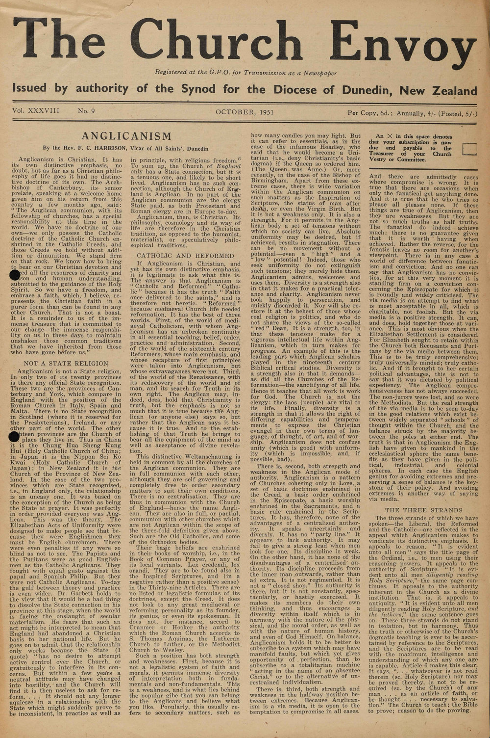The Church Envoy October 1951