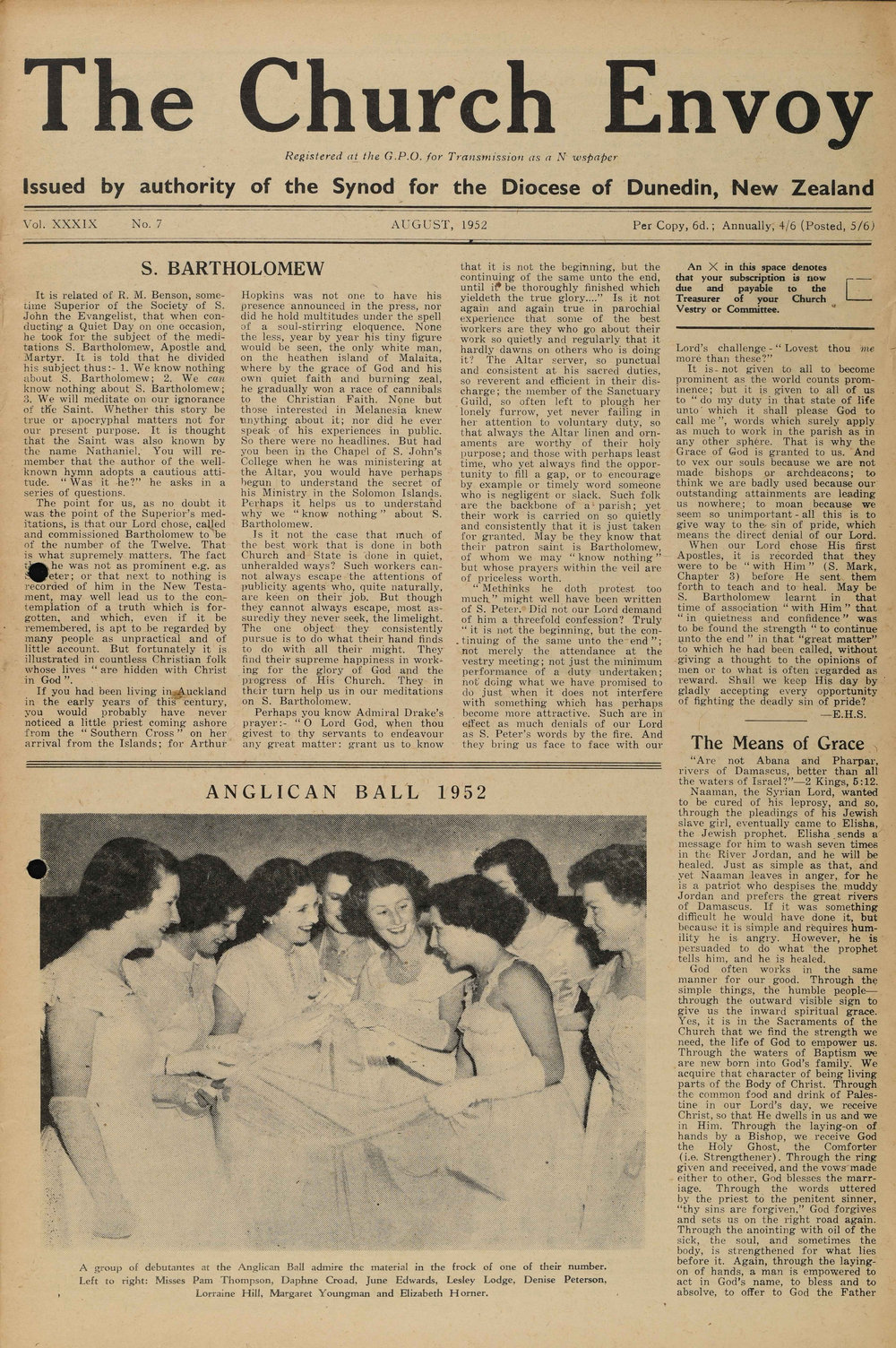 The Church Envoy August 1952