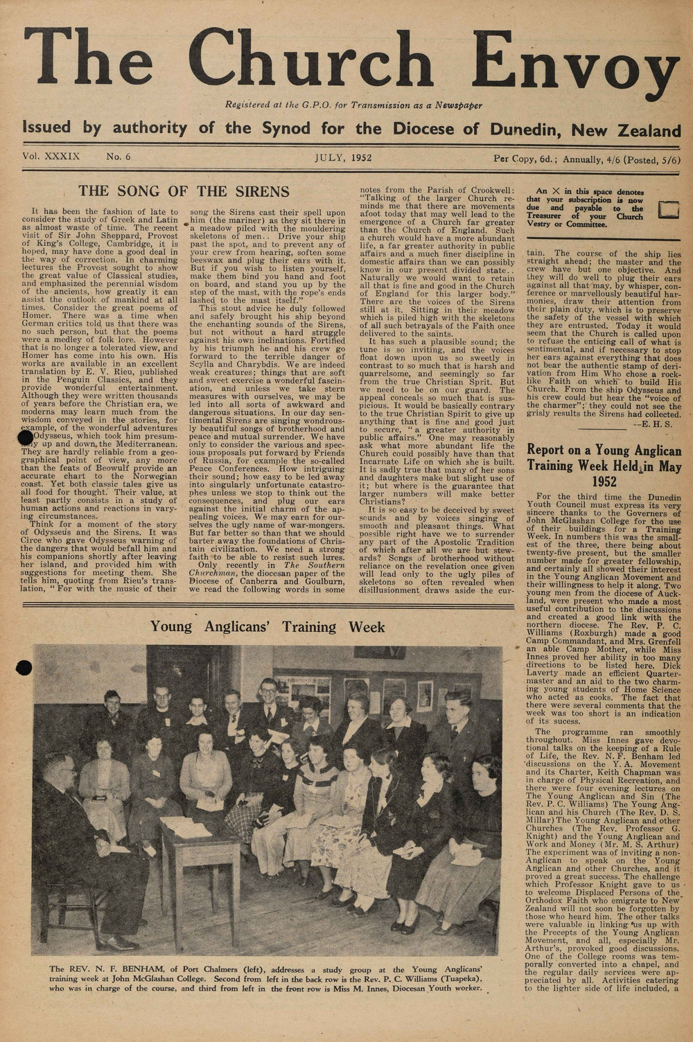 The Church Envoy July 1952