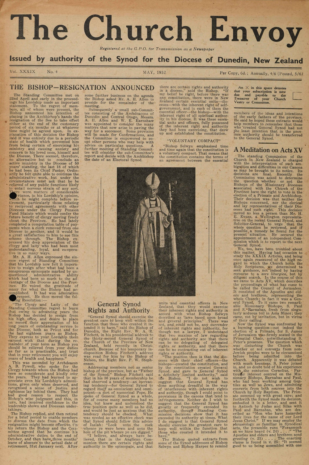 The Church Envoy May 1952