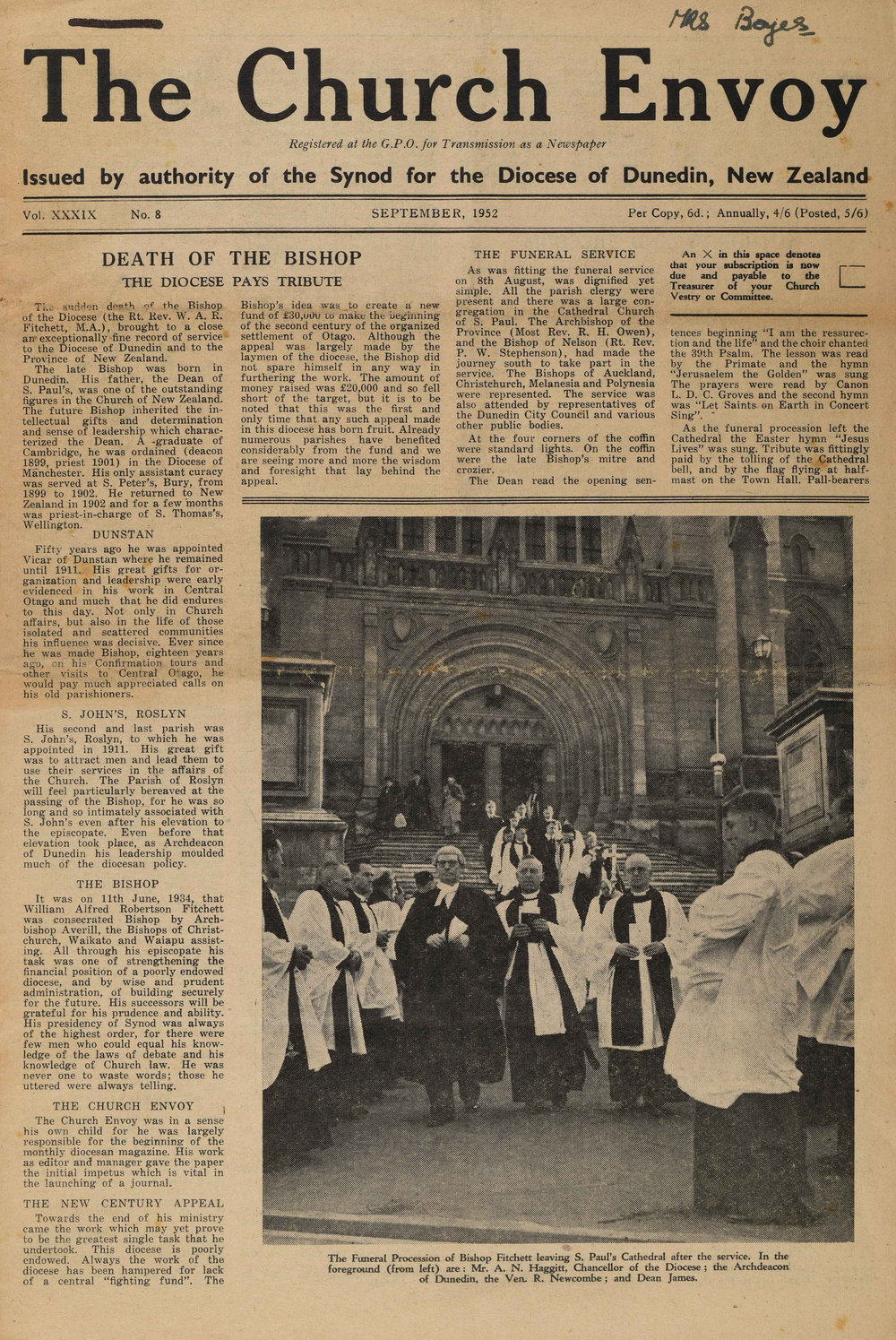 The Church Envoy September 1952