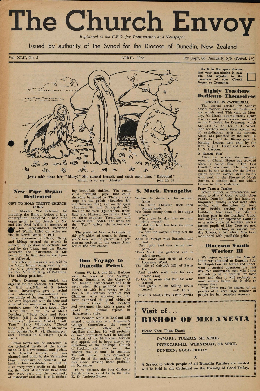 The Church Envoy April 1955