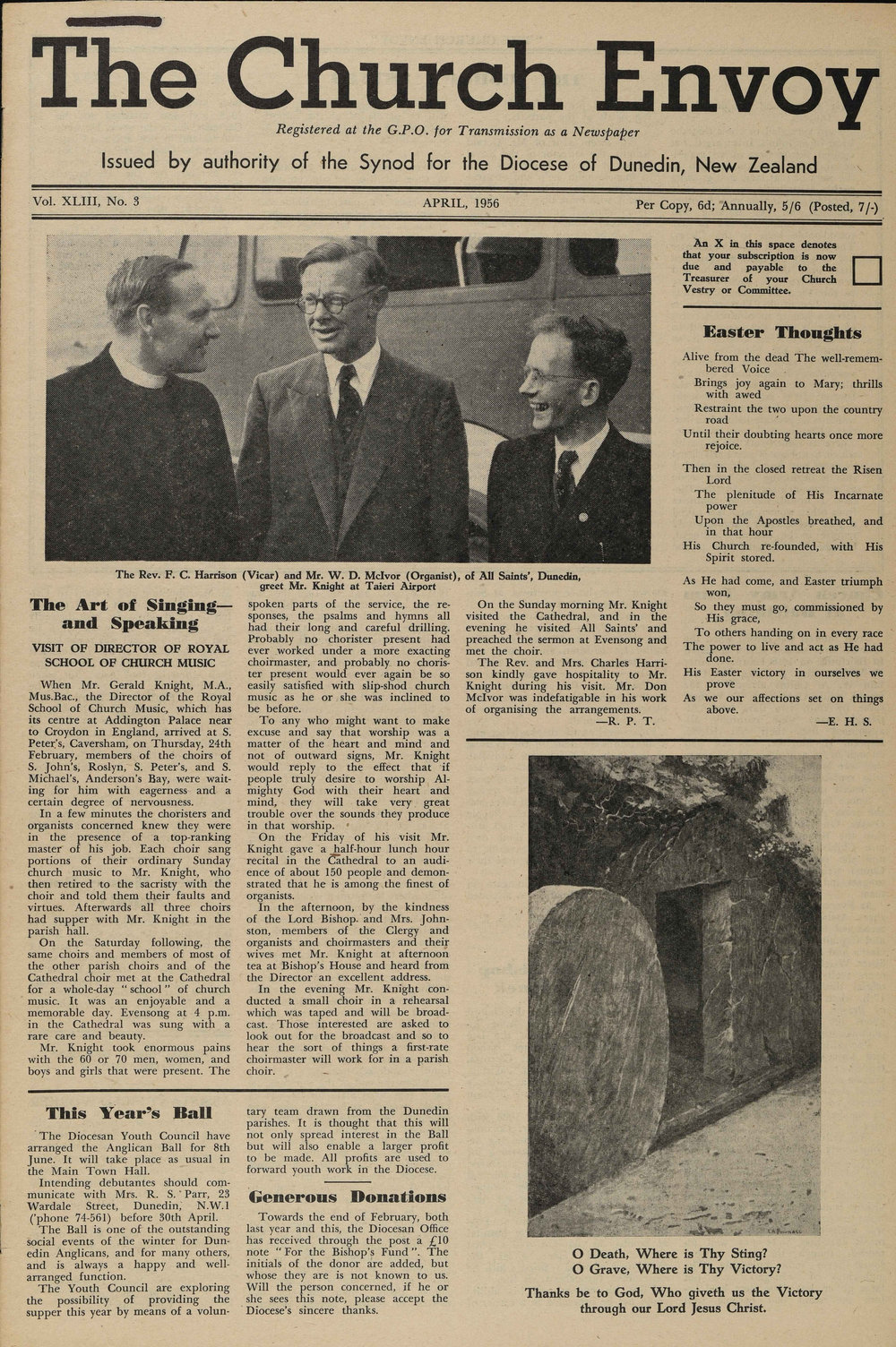 The Church Envoy April 1956