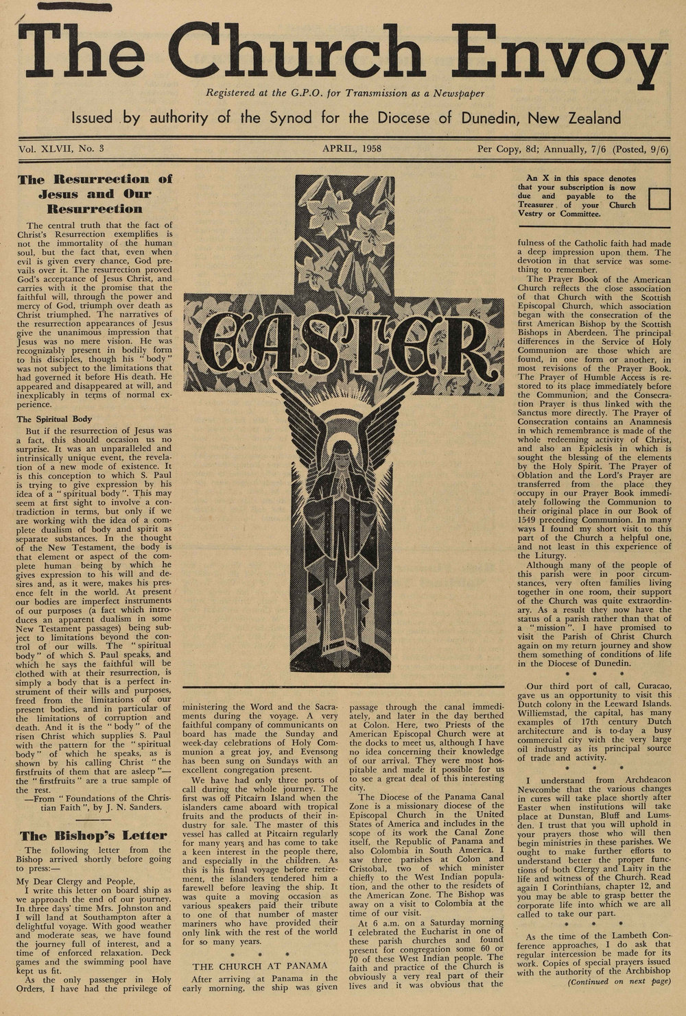 The Church Envoy April 1958