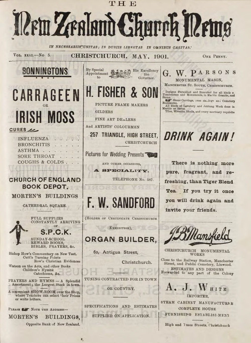 The New Zealand Church News May 1901