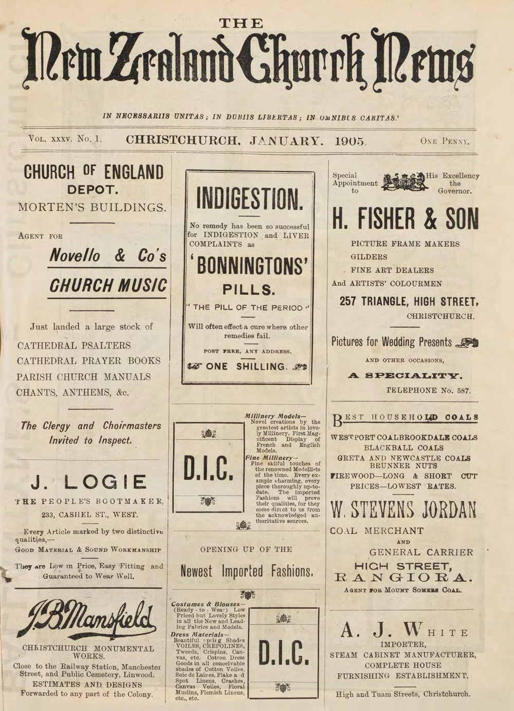 The New Zealand Church News Churchnews_1905_01