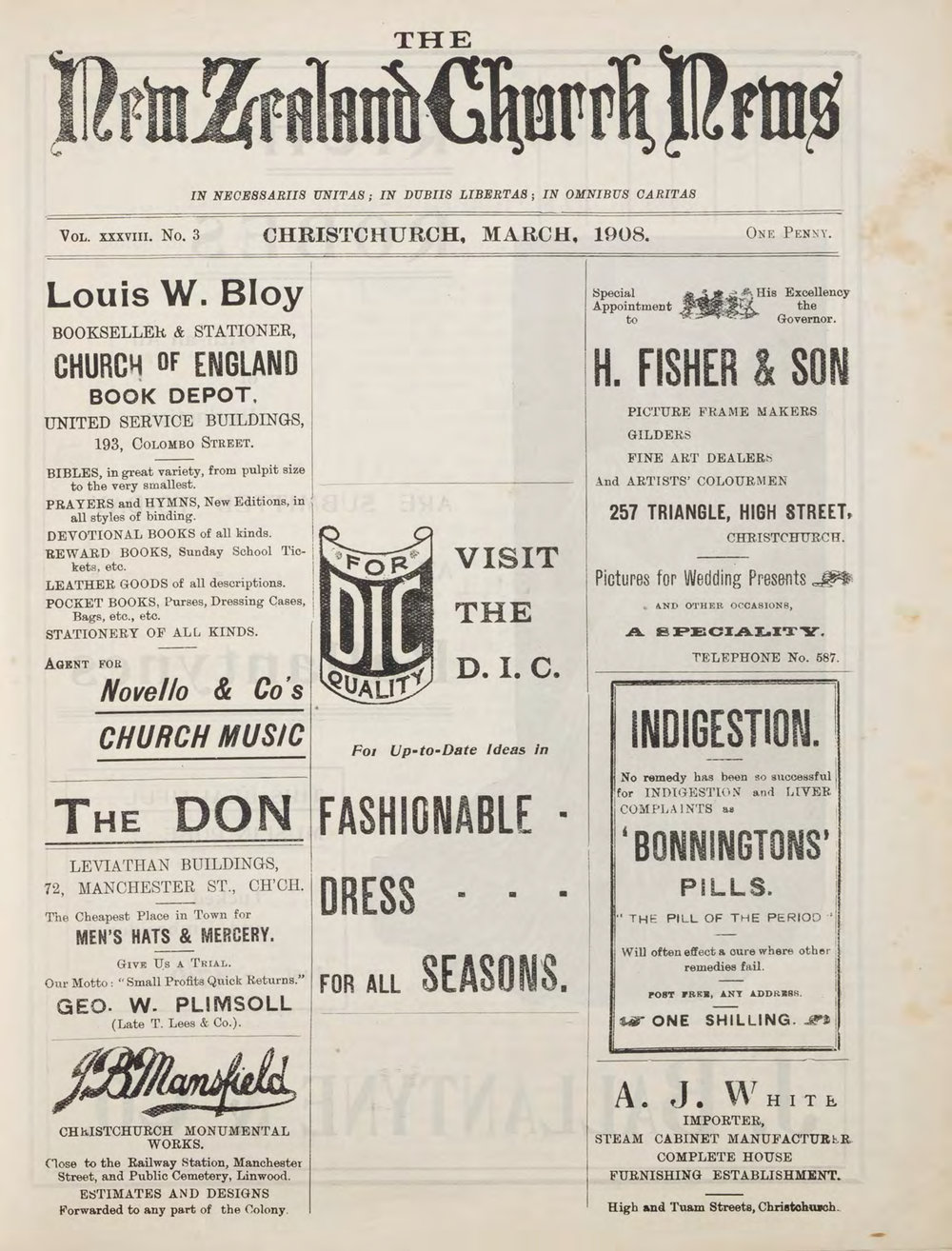 The New Zealand Church News Churchnews_1908_03