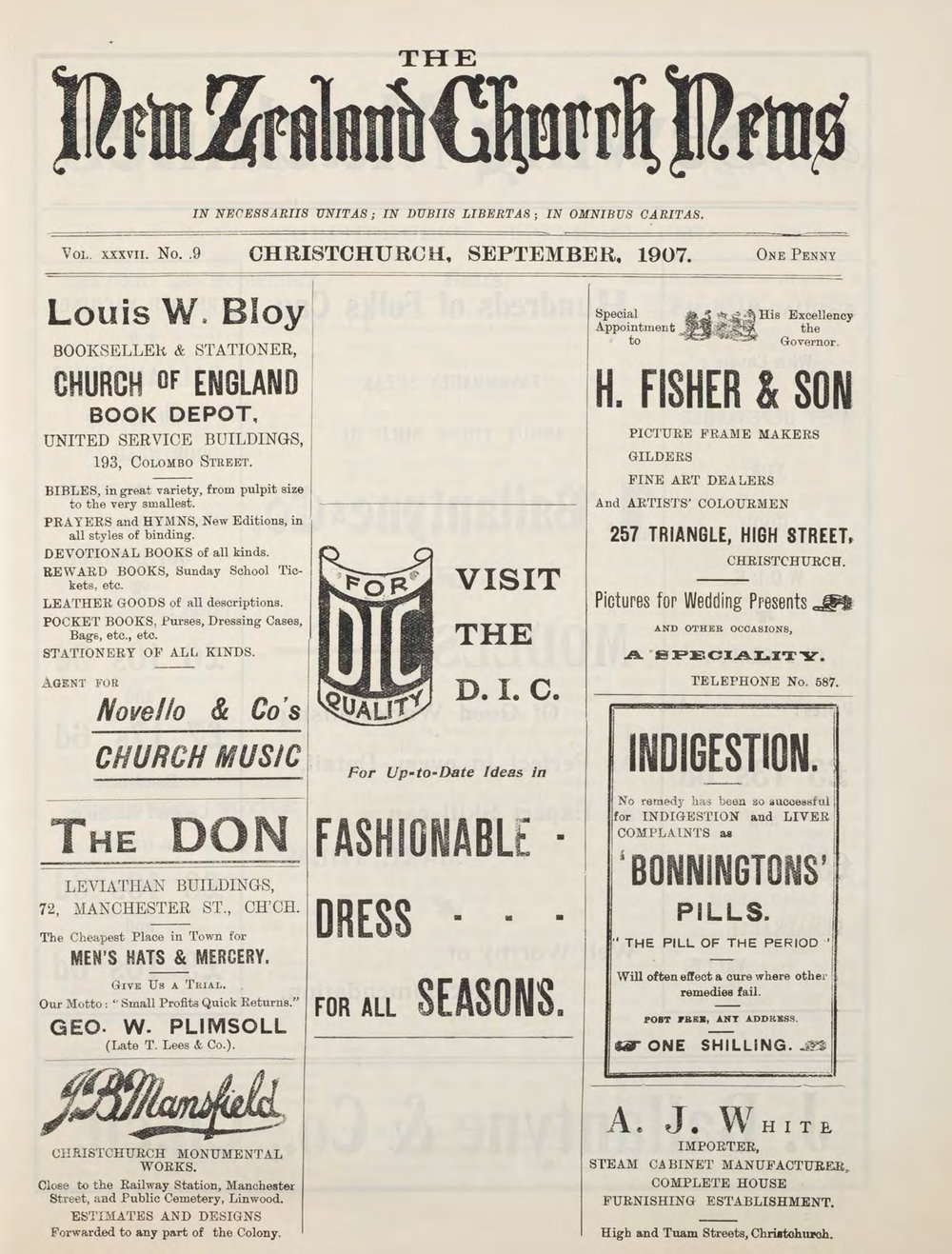 The New Zealand Church News Churchnews_1907_09