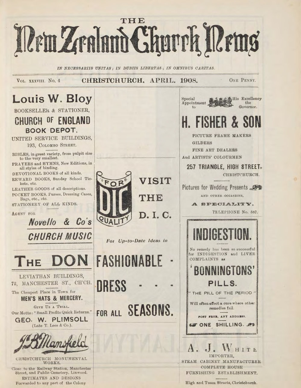 The New Zealand Church News Churchnews_1908_04