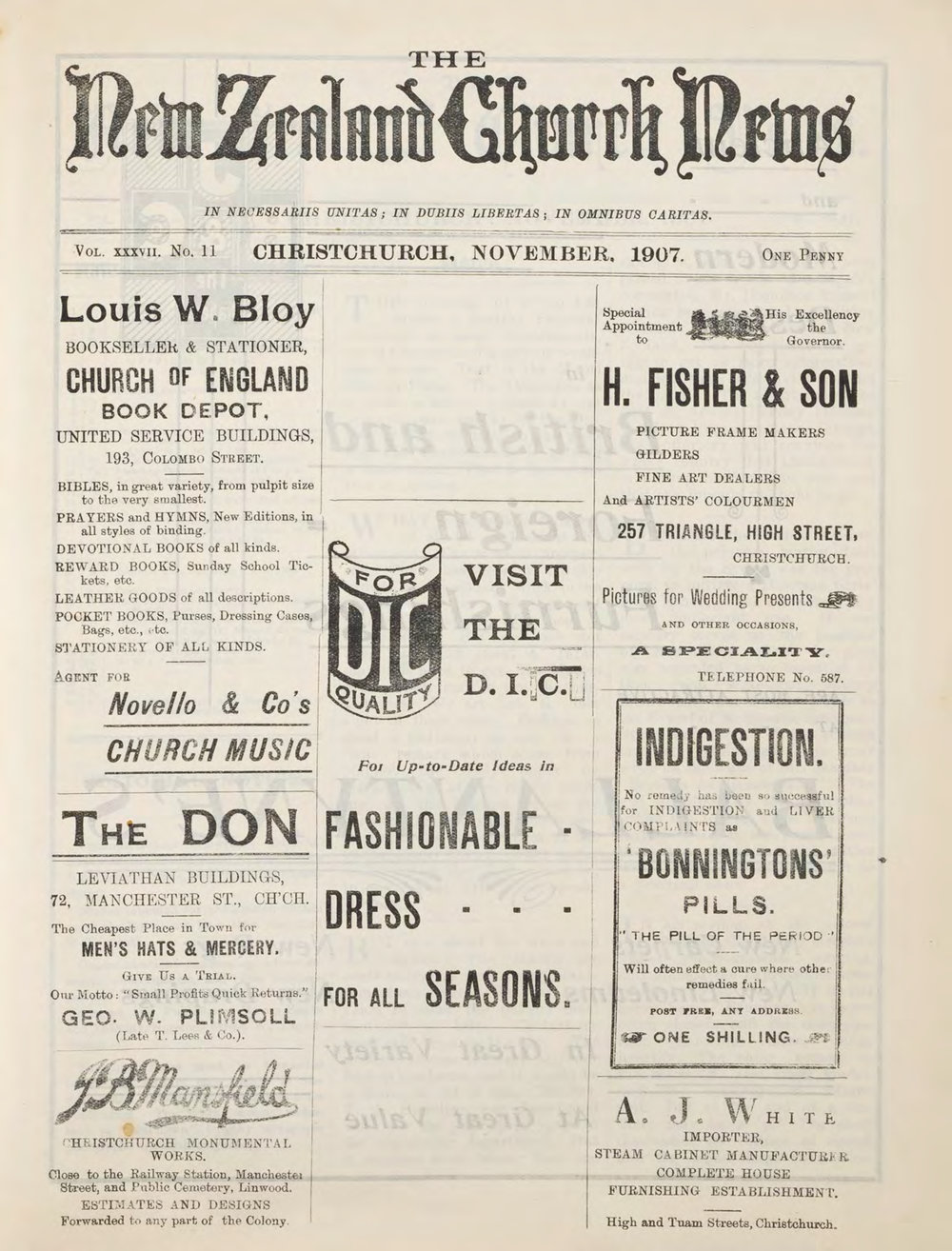 The New Zealand Church News Churchnews_1907_11