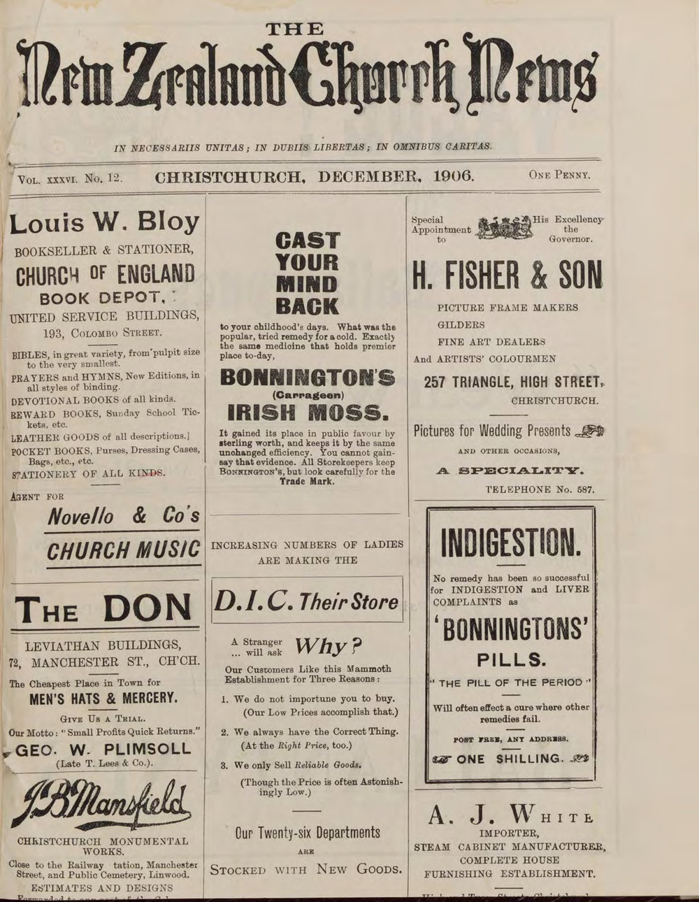 The New Zealand Church News Churchnews_1906_12