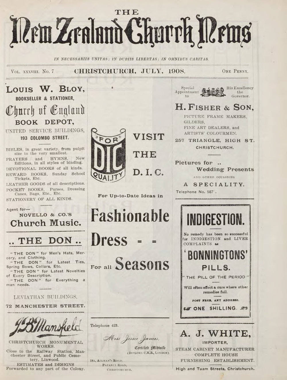 The New Zealand Church News Churchnews_1908_07