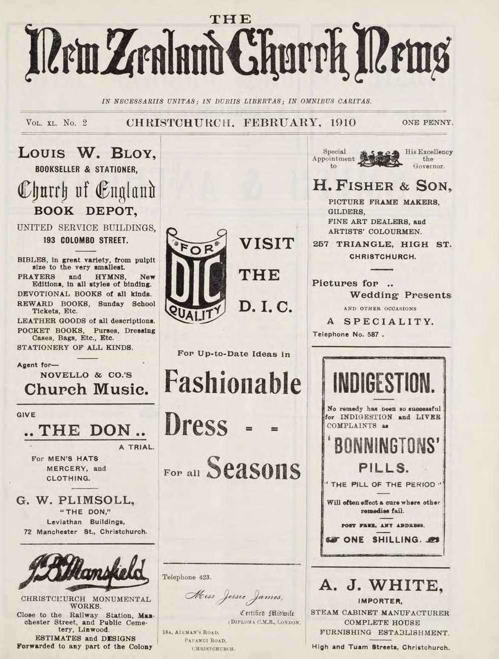 The New Zealand Church News Churchnews_1910_02