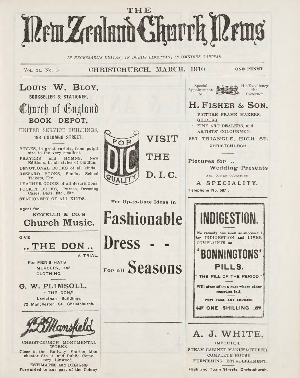 The New Zealand Church News Churchnews_1910_03