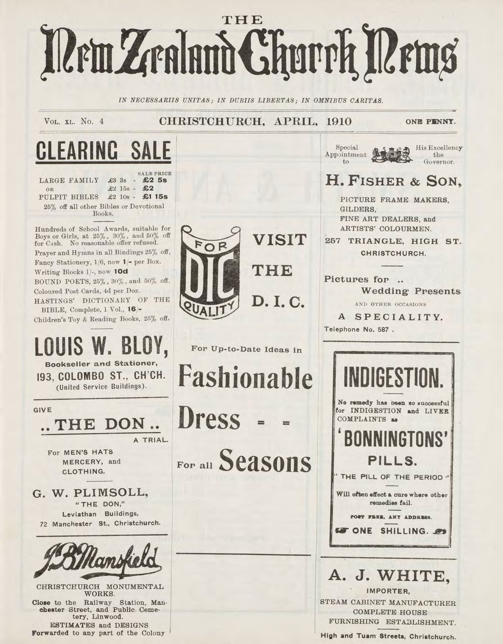 The New Zealand Church News Churchnews_1910_04