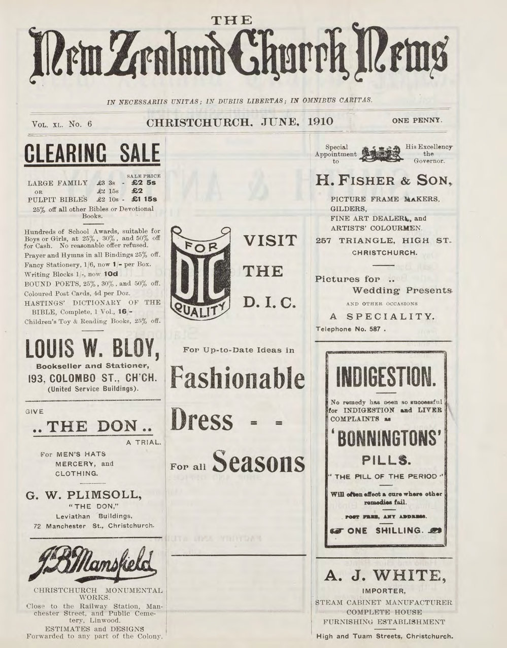 The New Zealand Church News Churchnews_1910_06