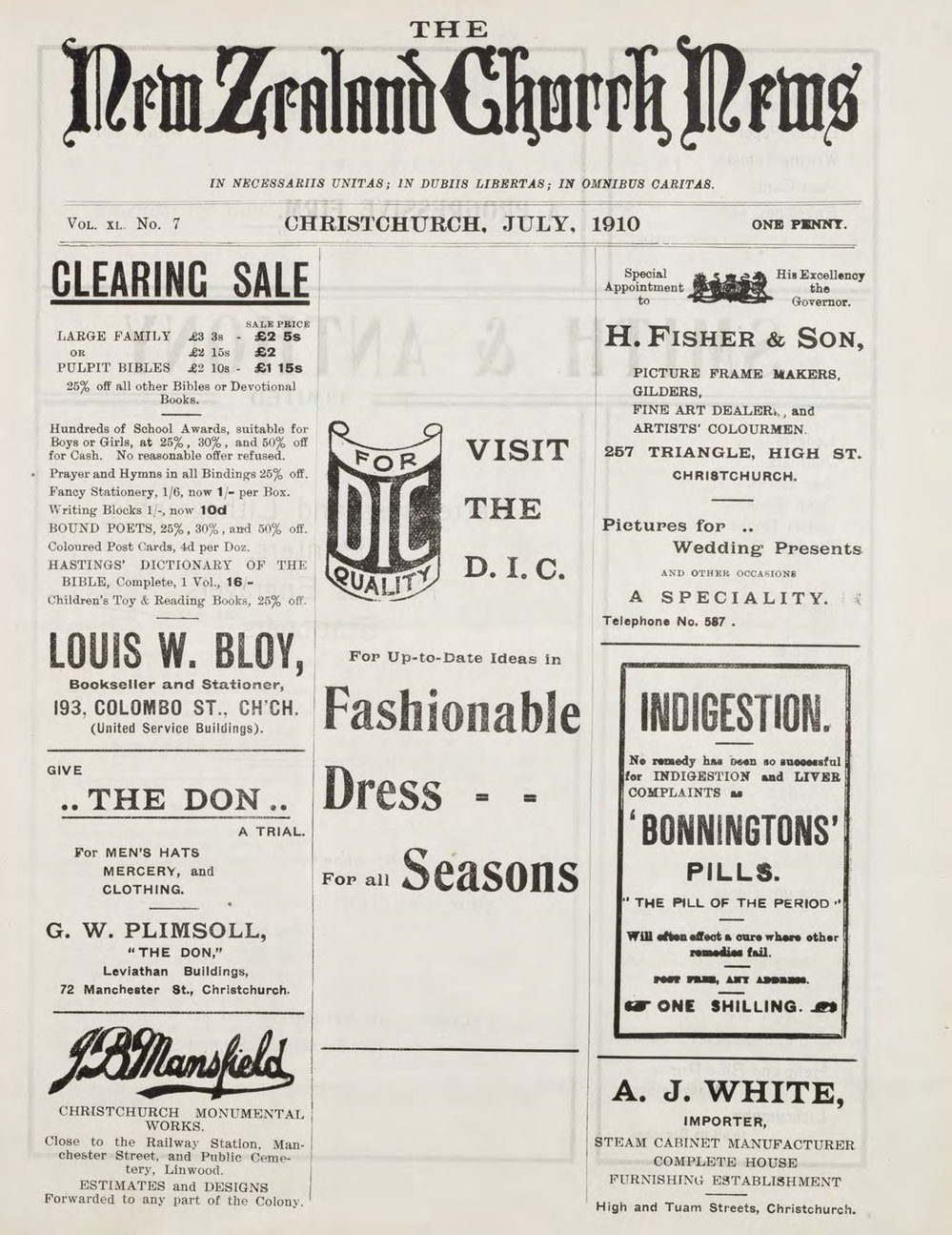 The New Zealand Church News Churchnews_1910_07