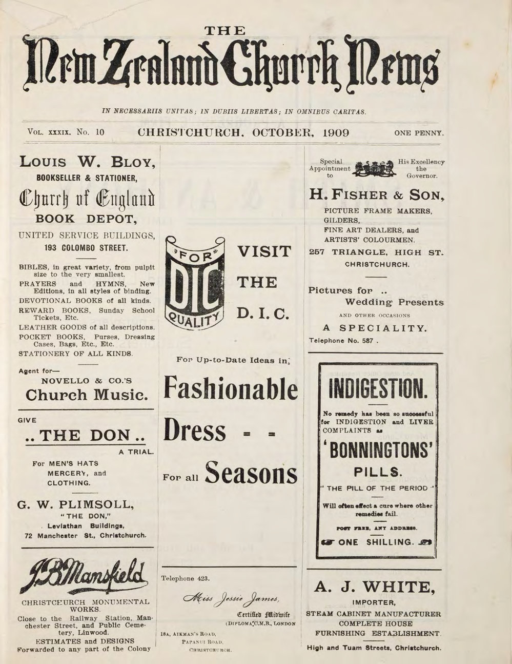 The New Zealand Church News Churchnews_1909_10