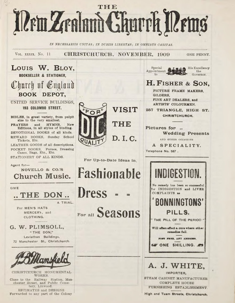The New Zealand Church News Churchnews_1909_11