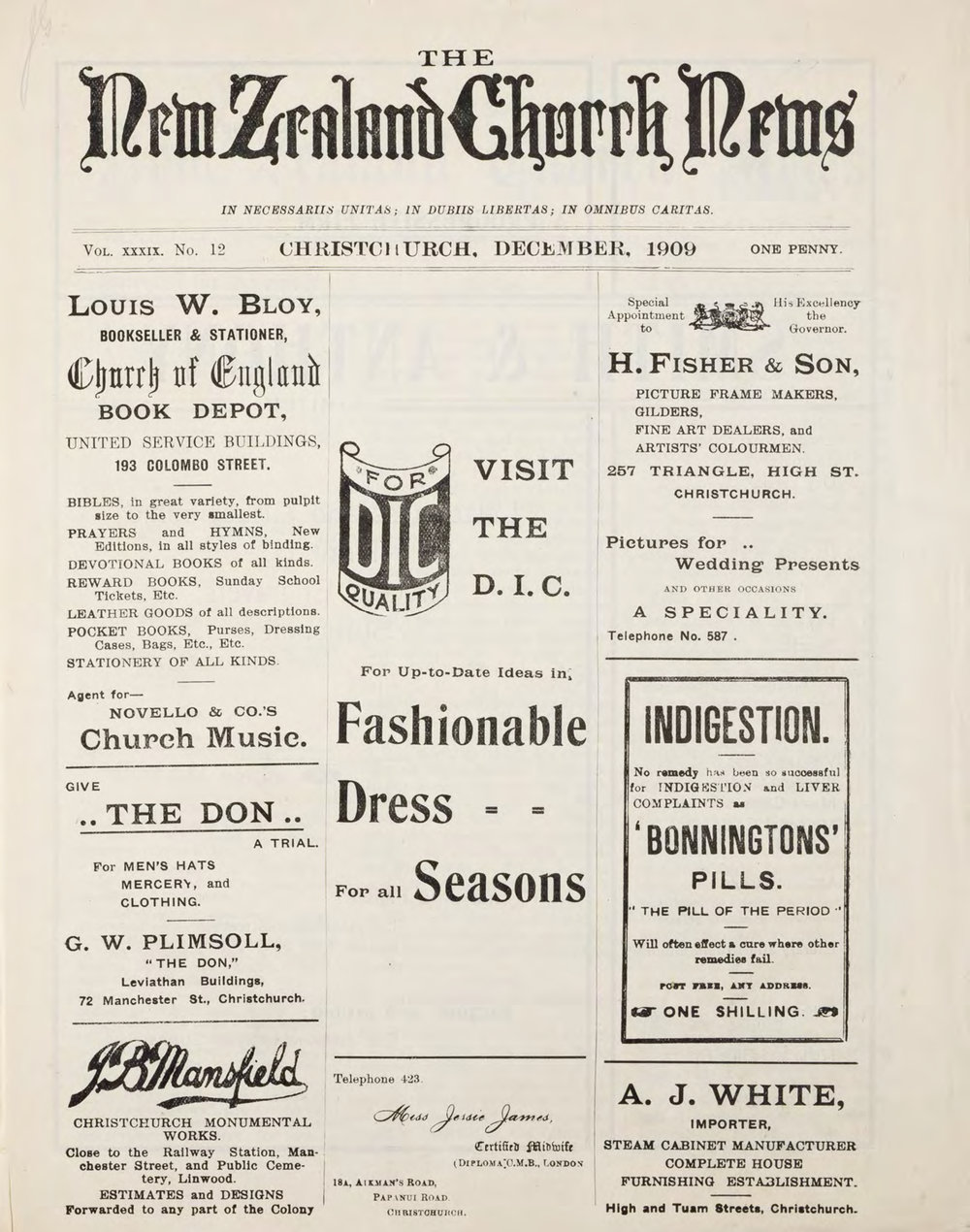 The New Zealand Church News Churchnews_1909_12