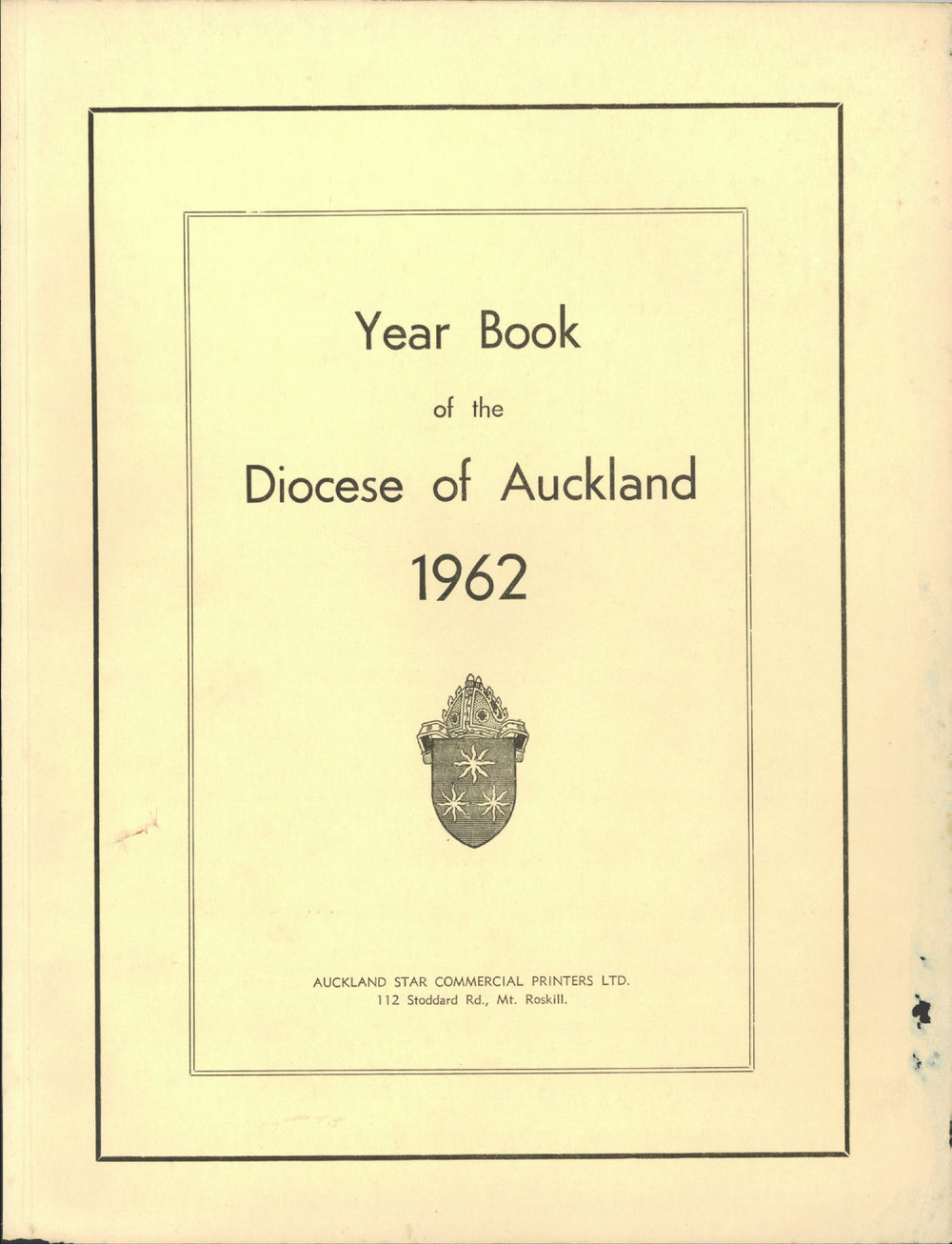 Year Book of the Diocese of Auckland 1962