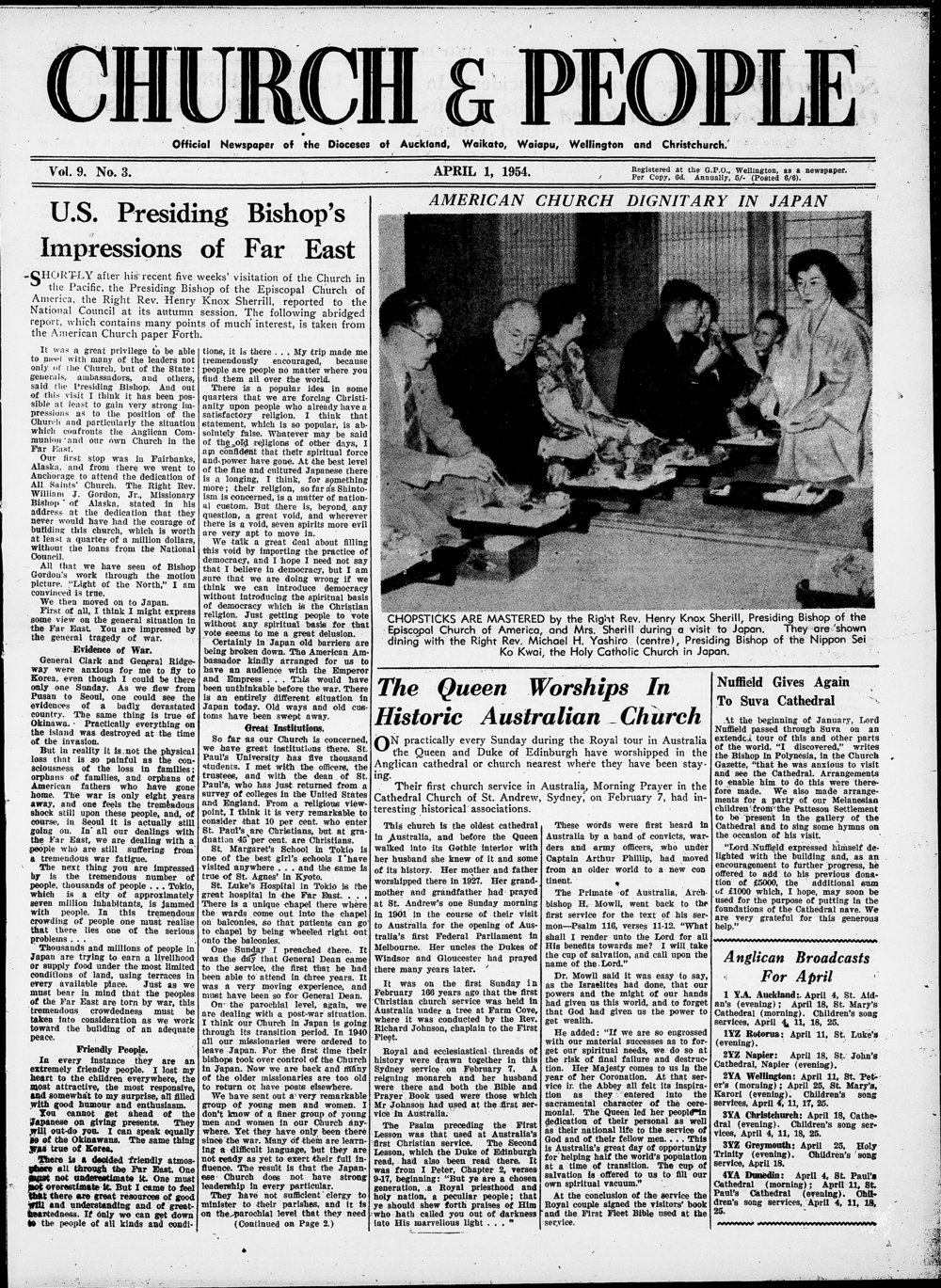 Church &amp; People: April 1954