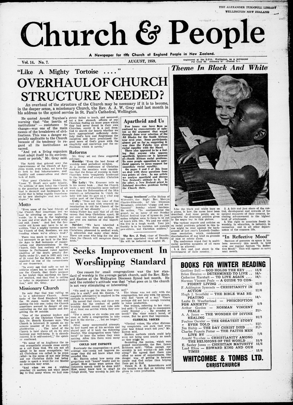 Church &amp; People: August 1959