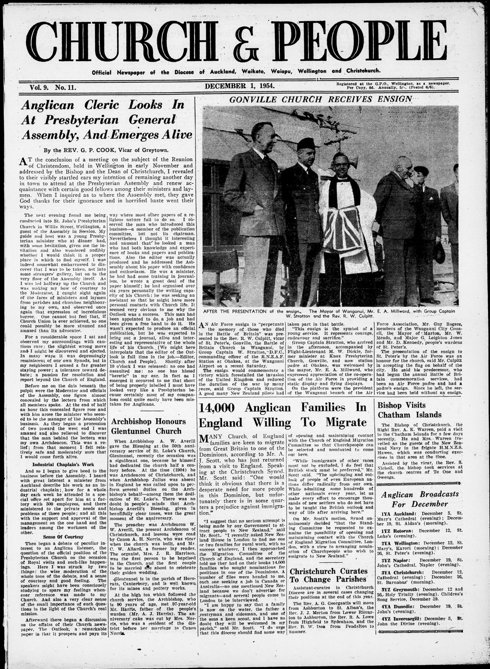 Church &amp; People: December 1954