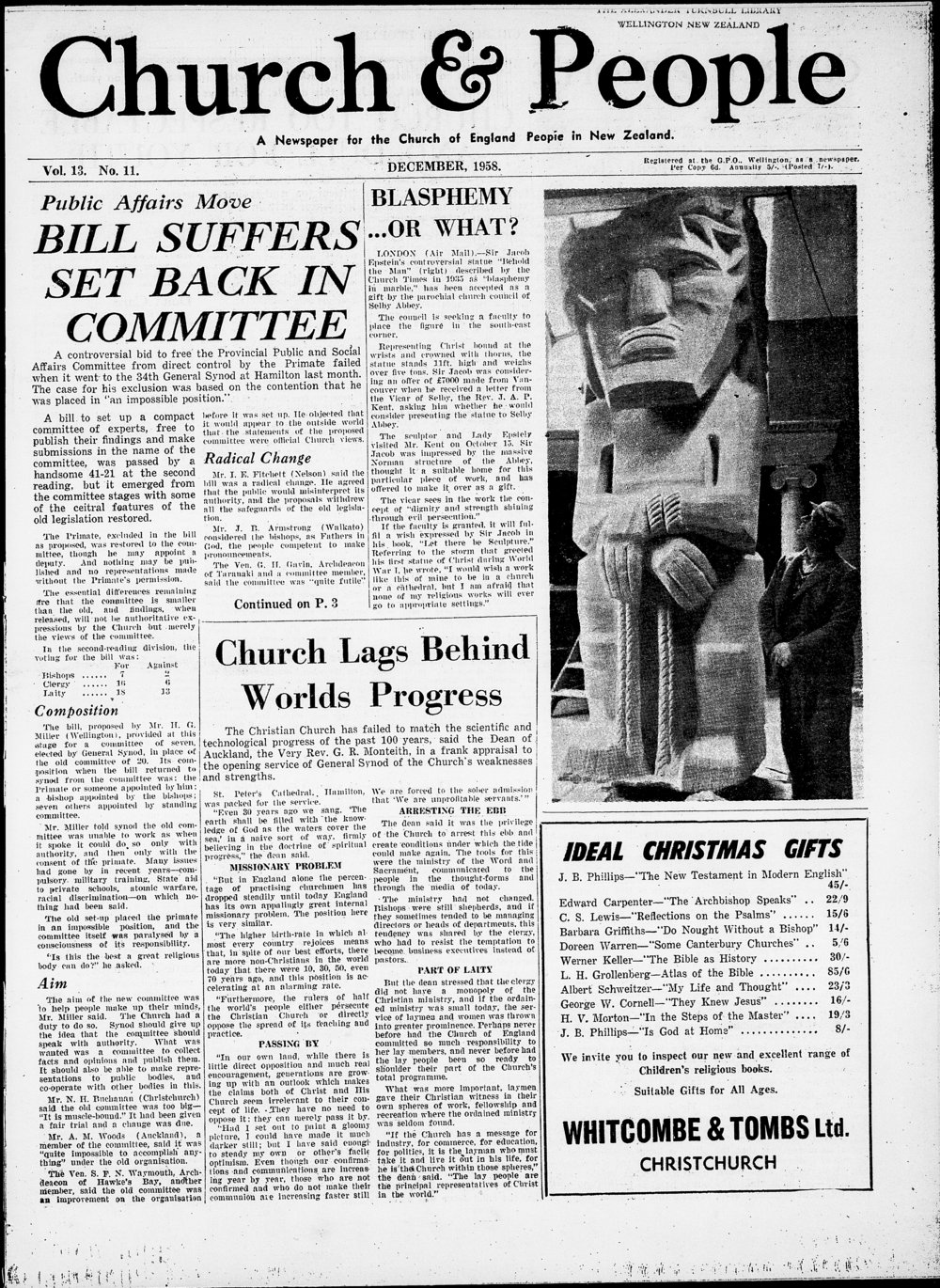 Church &amp; People: December 1958