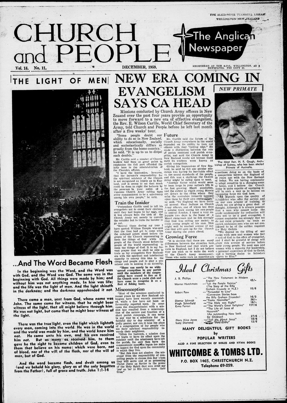 Church &amp; People: December 1959