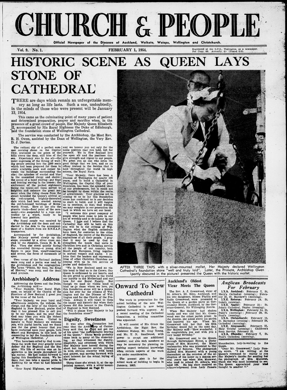 Church &amp; People: February 1954