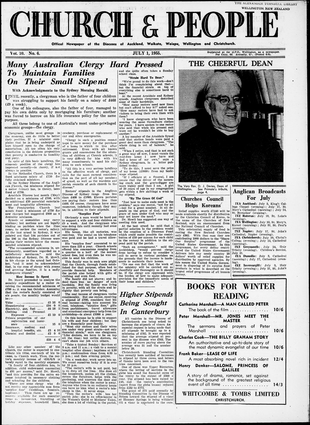 Church &amp; People: July 1955