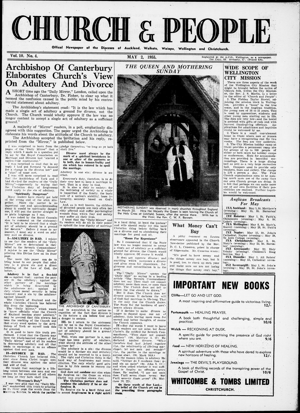 Church &amp; People: May 1955