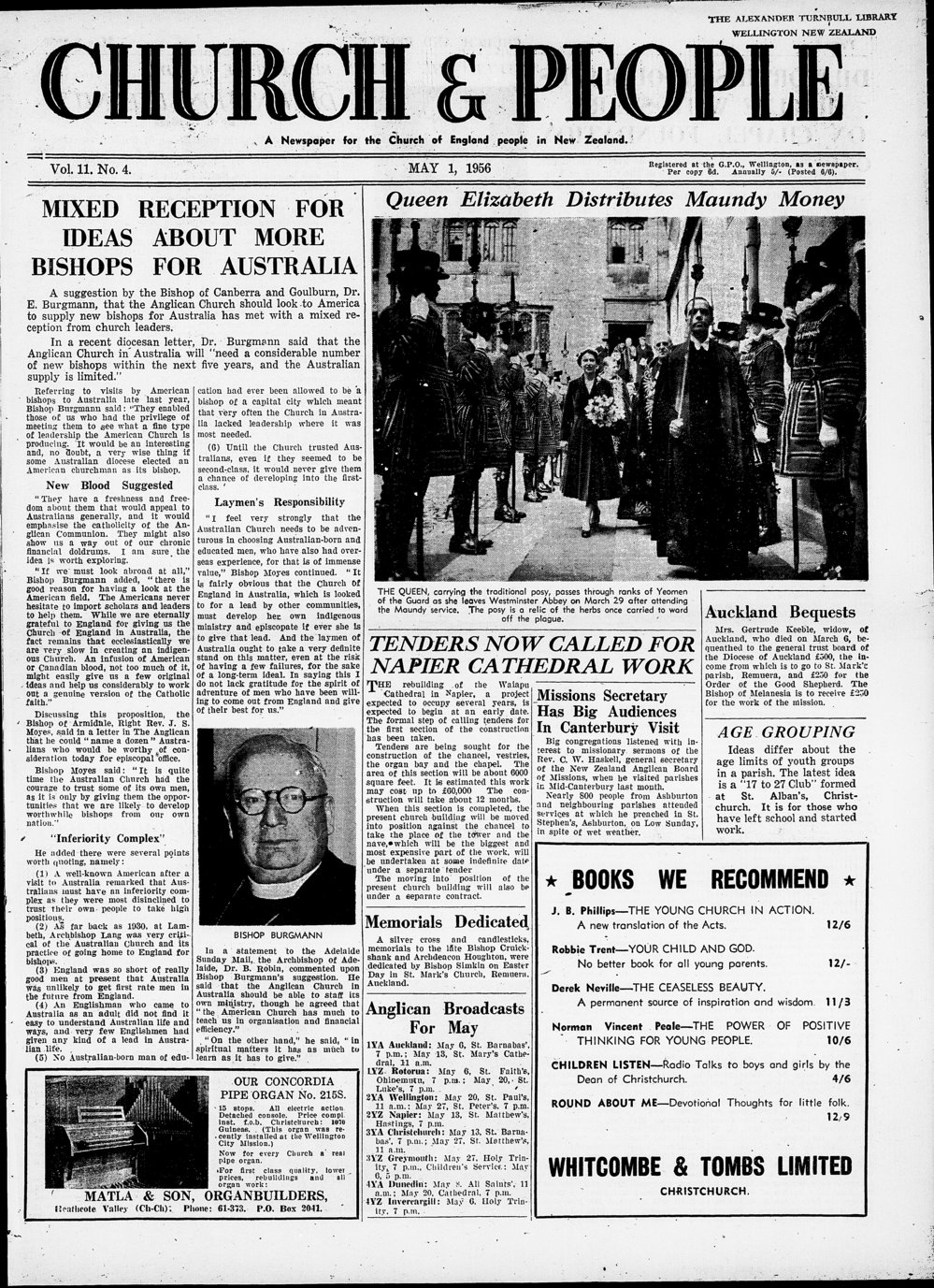 Church &amp; People: May 1956