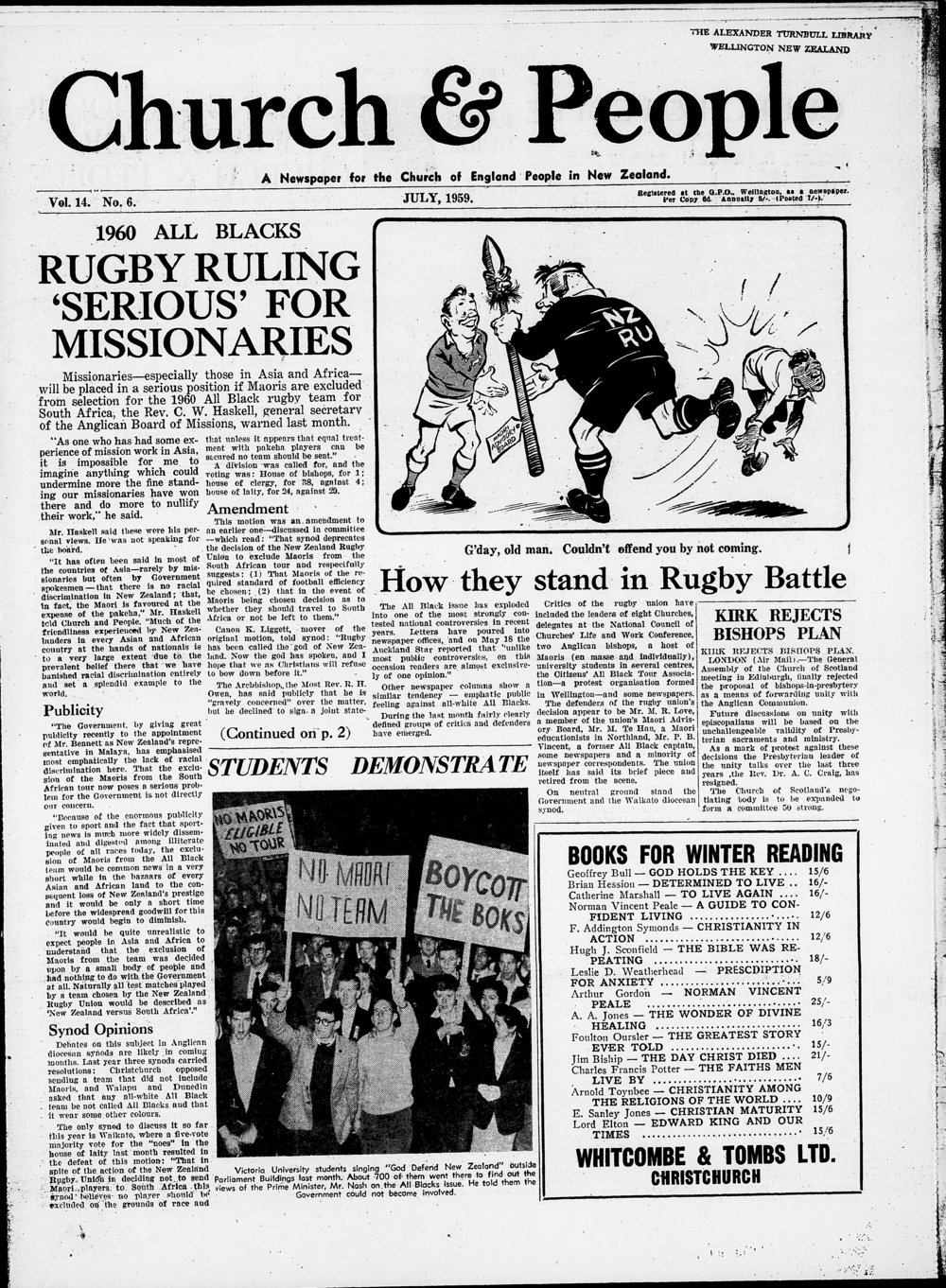 Church &amp; People: July 1959