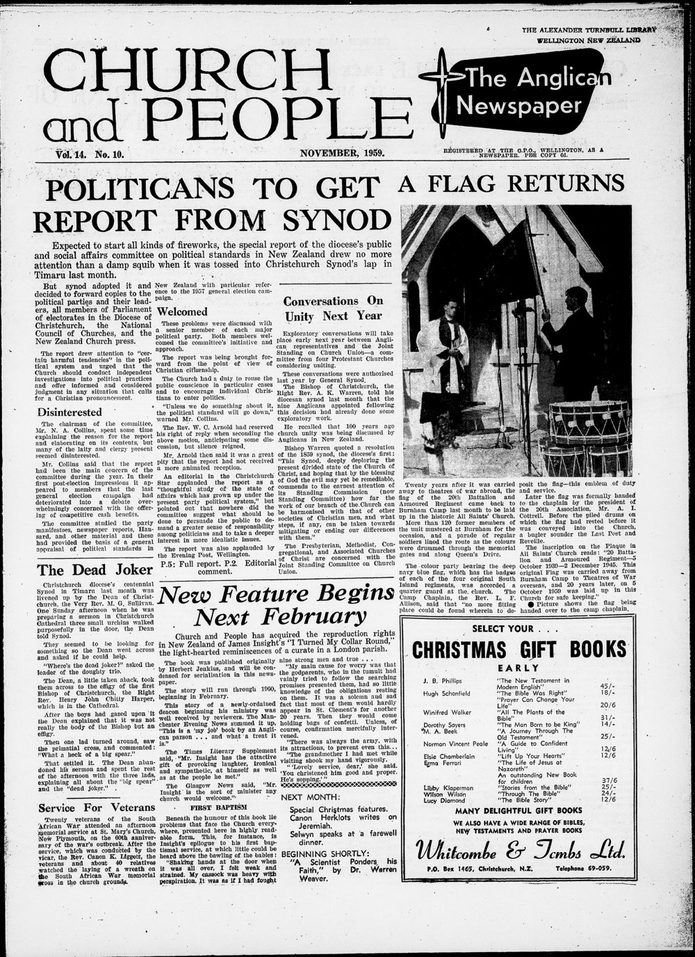 Church &amp; People: November 1959