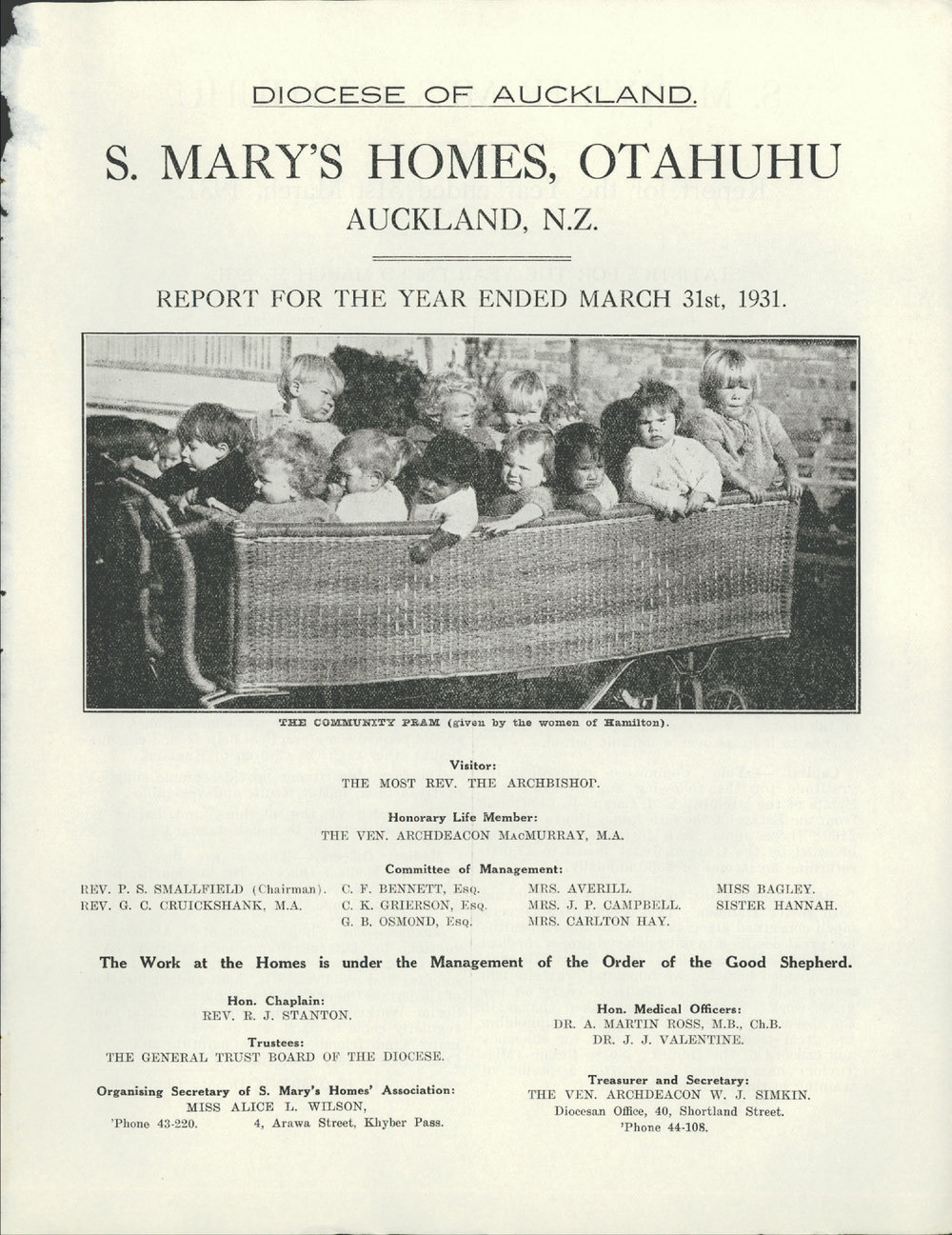 St. Mary's Homes Report 1930 - 1931