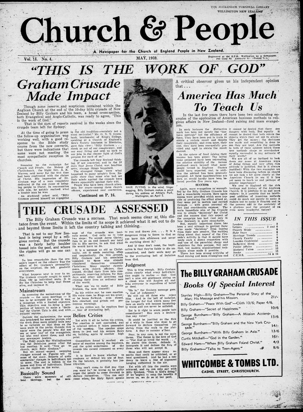 Church &amp; People: May 1959