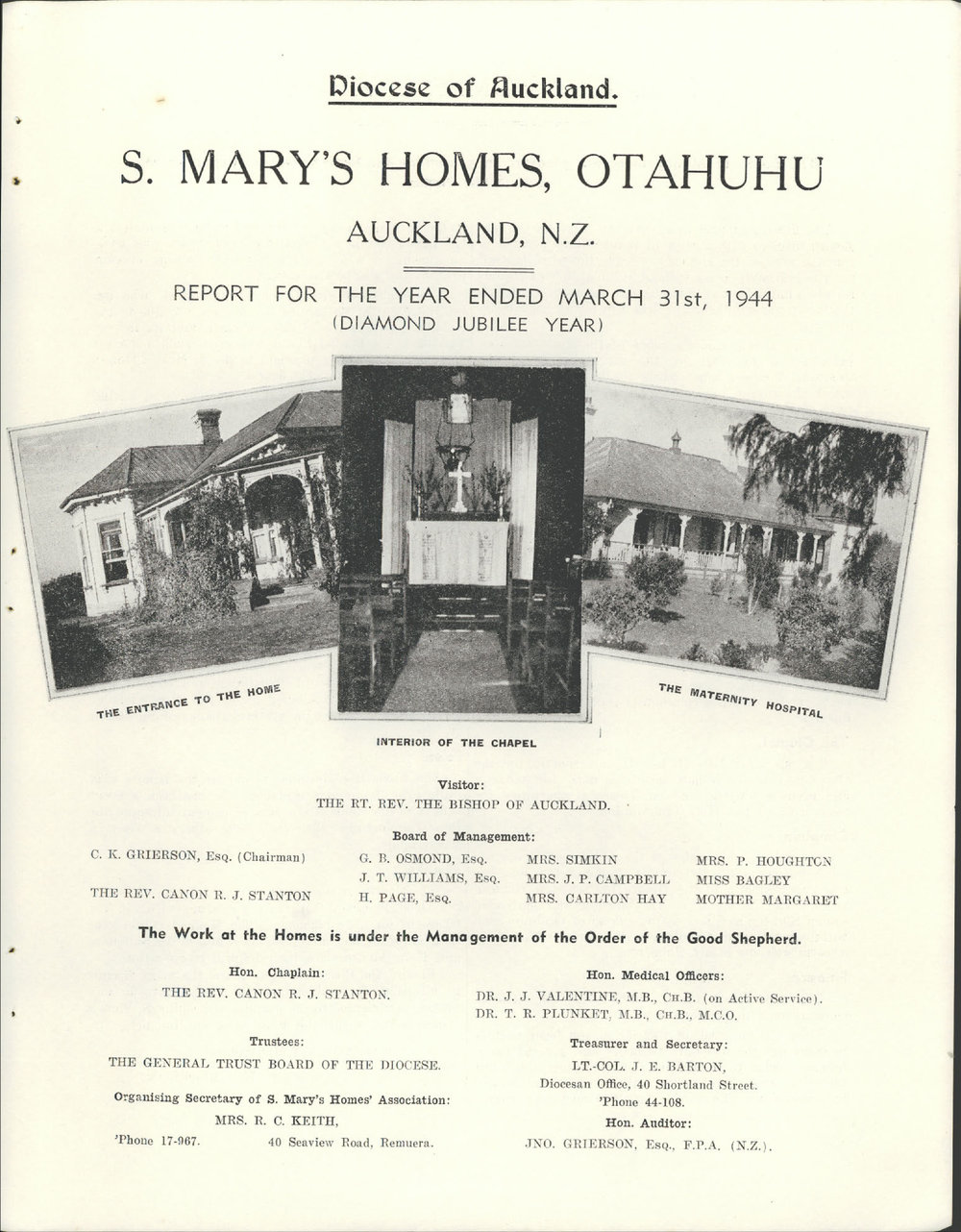 St. Mary's Homes Report 1944