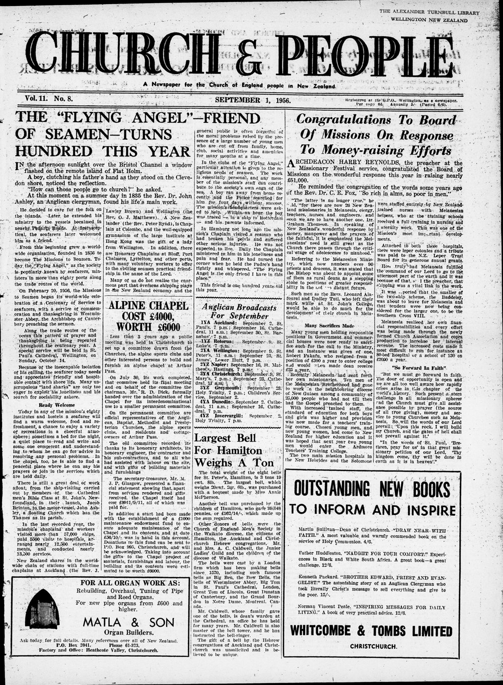 Church &amp; People: September 1956