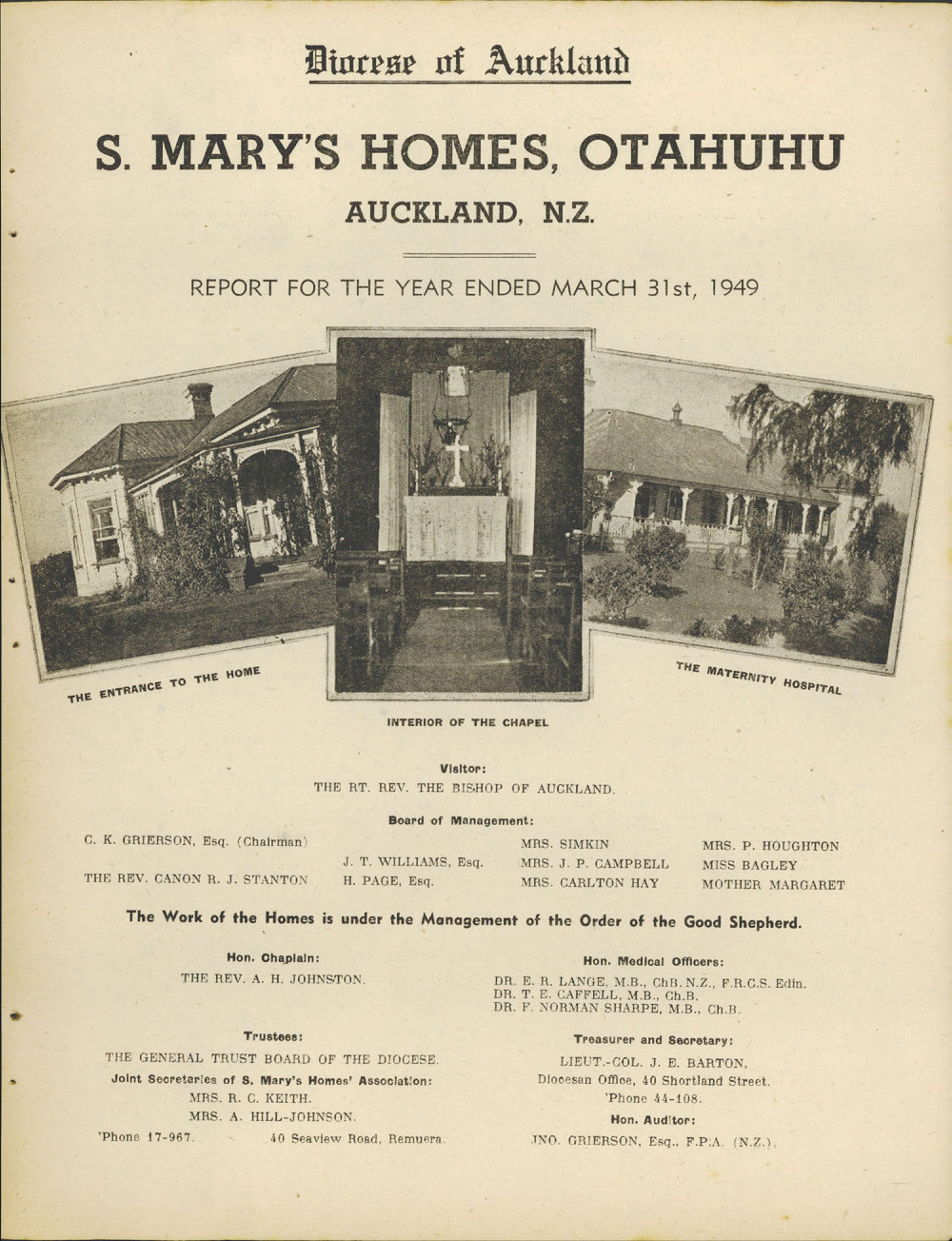 St. Mary's Homes Report 1949